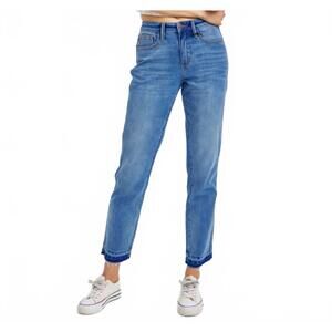 NEW JUDY BLUE rigid magic release hem boyfriend jeans in blue